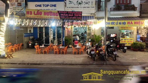 Sang nhượng quán ăn nhậu nằm mặt tiền đường Phạm Văn Đồng, quận Bình Thạnh.