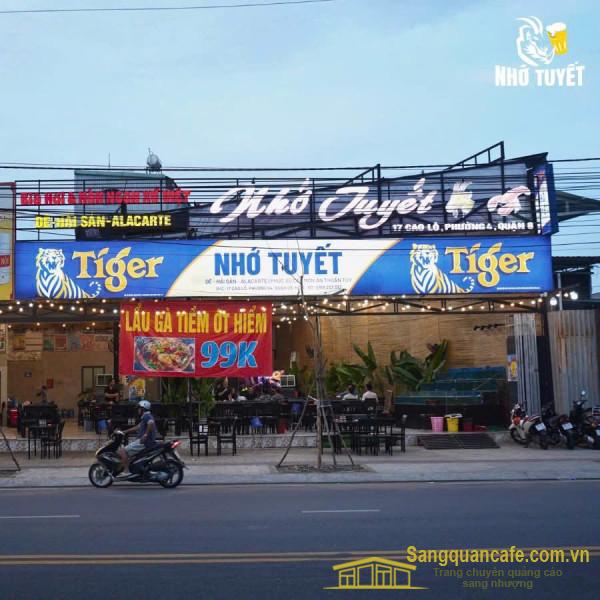 Sang Nhượng Nhà Hàng Mặt Tiền Đường Cao Lỗ Quận 8