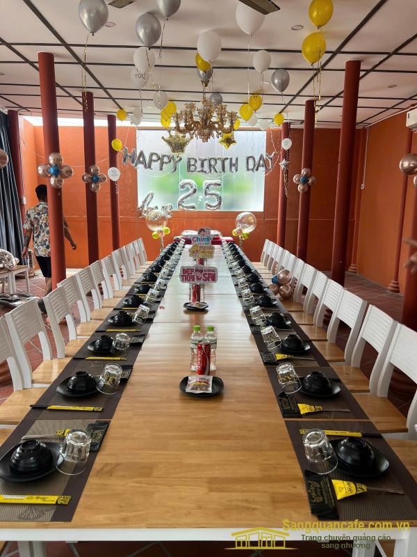 SANG NHƯỢNG NHÀ HÀNG HOẶC CHIA CỔ PHẦN NHÀ HÀNG RUBY VIEW SÂN VƯỜN THOÁNG MÁT